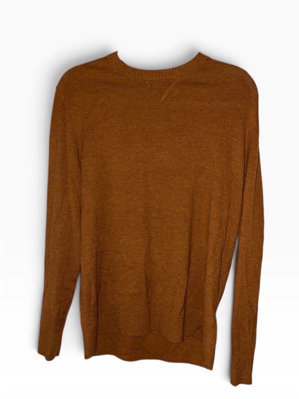 Smartwool Sweater Mens Sparwood Acorn Heather Brown Crewneck Wool Blend Sz M